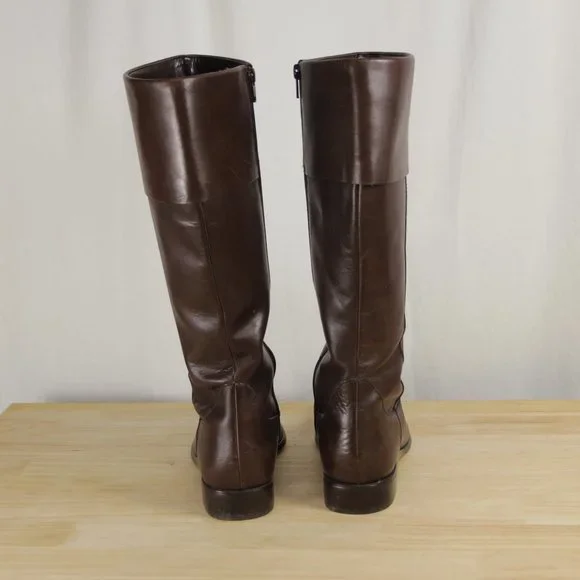 Anne Klein Maemmie Leather Riding Boots 7.5 - Picture 5 of 13